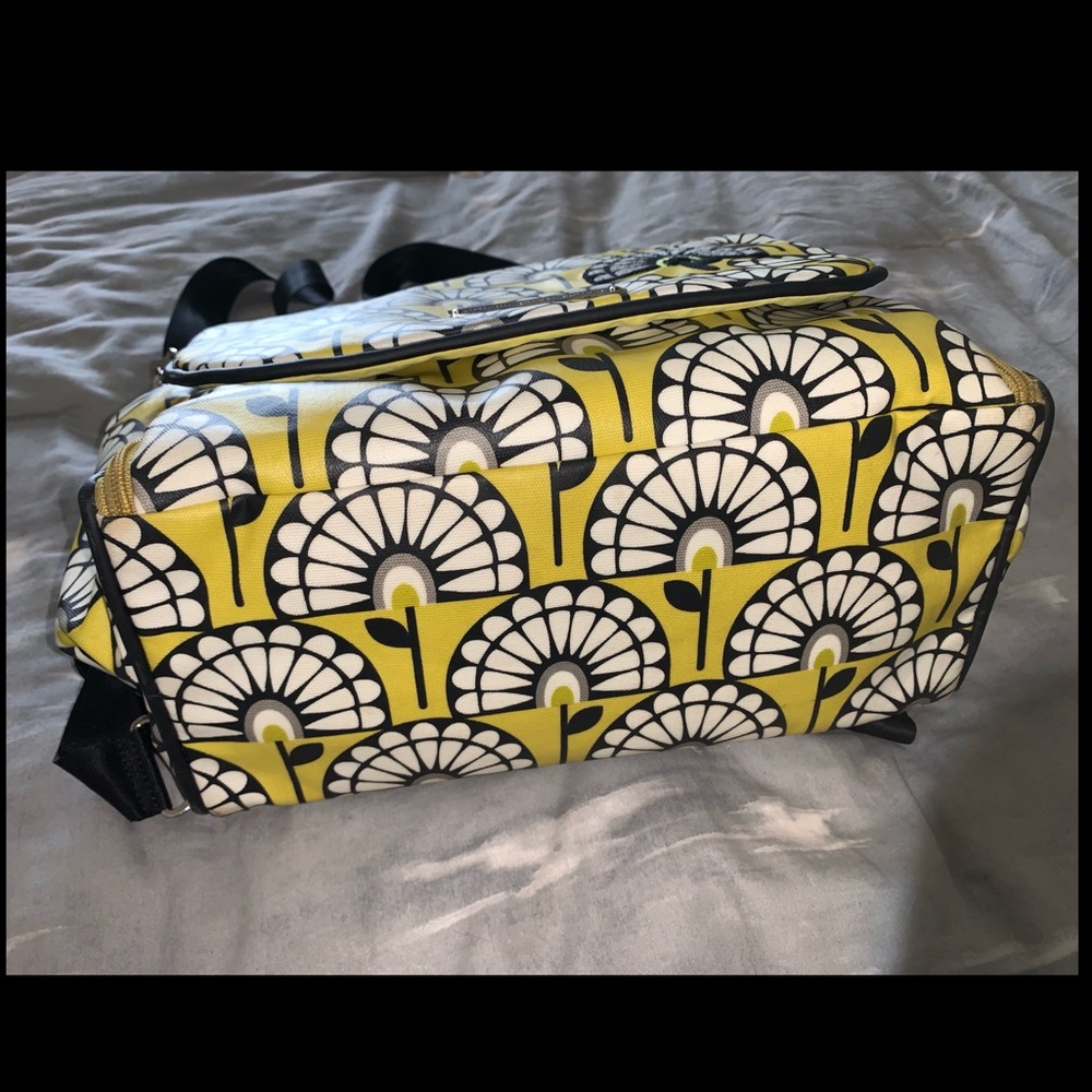 petunia pickle bottom diaper bag yellow & black - like new - Picture 3 of 8